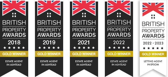 British Property Awards 2018 - 2023 Letting Agent Epsom﻿
